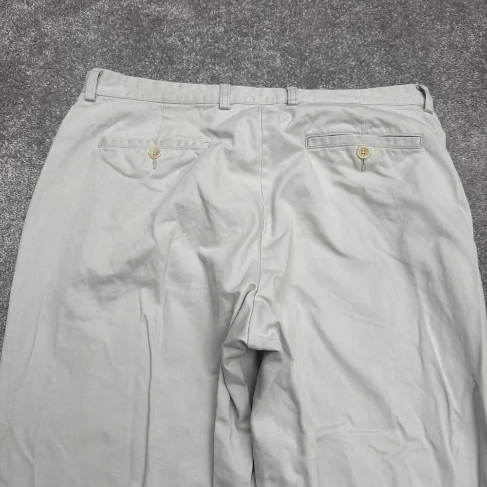 J. Crew Khaki Chino Pants Mens Size 36x30 Beige Straight Leg Cotton Preppy Work